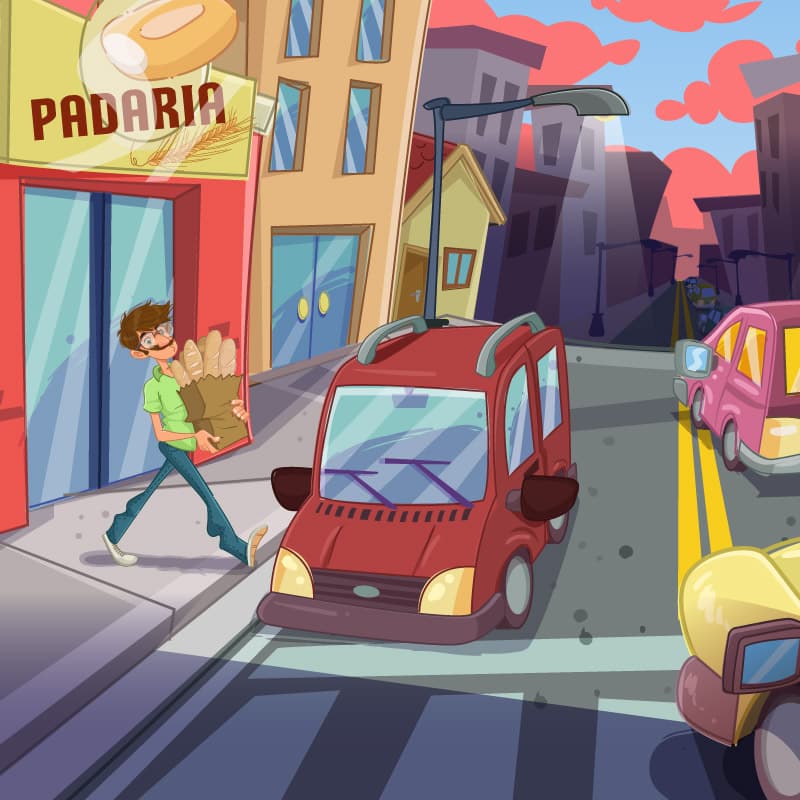 Voltando das compras