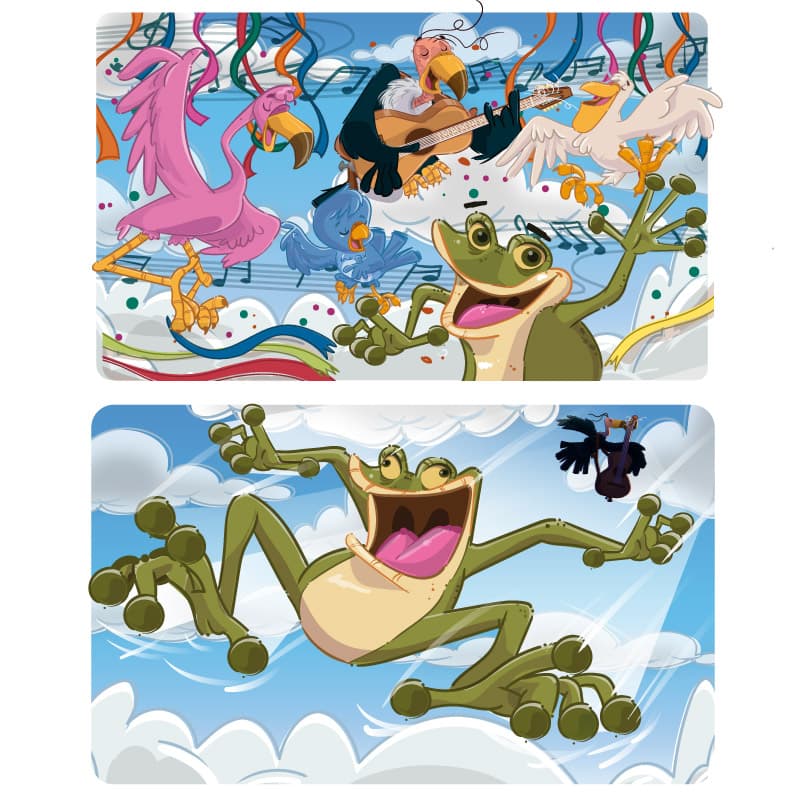 Festa no céu detalhado