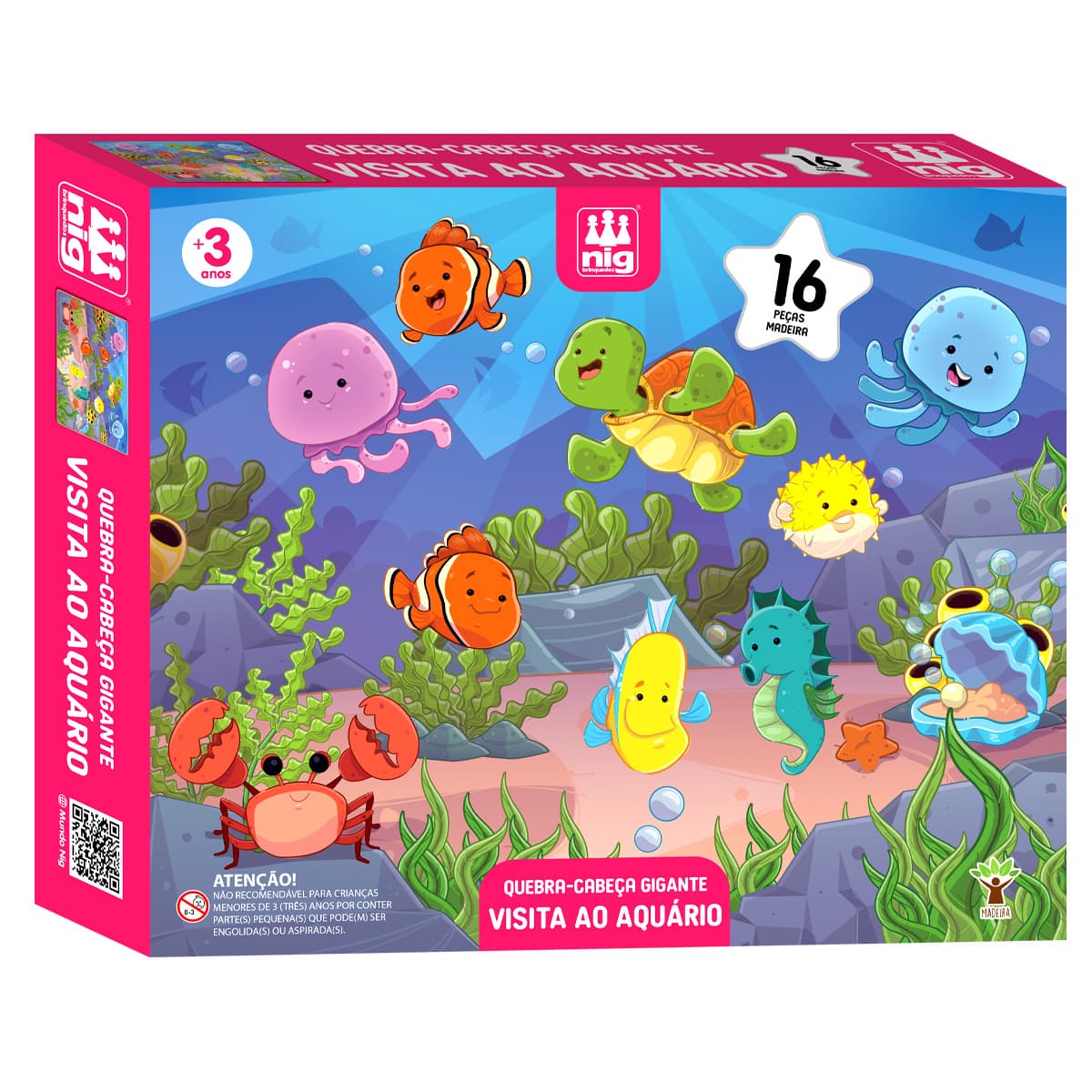 Quebra-cabeças Visita ao Áquario (Nig Brinquedos)